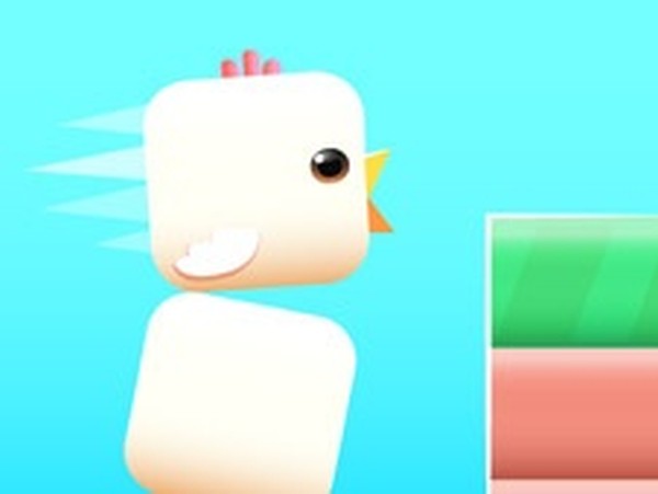 Blocky Bird Vertical Runner