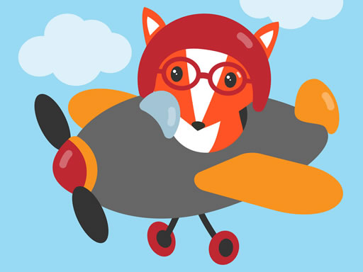 Charming Aircraft Coloring Puzzle