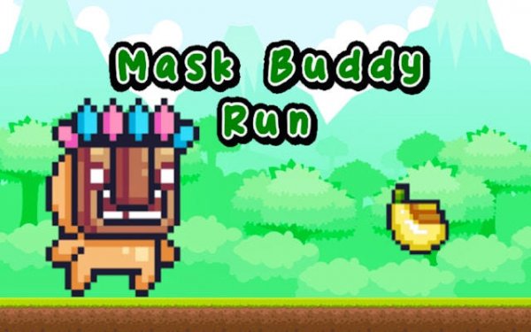 Mask Buddy Run - Pixel Art Endless Runner Game
