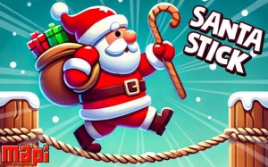 Santa Stick: Arcade Stretch Game