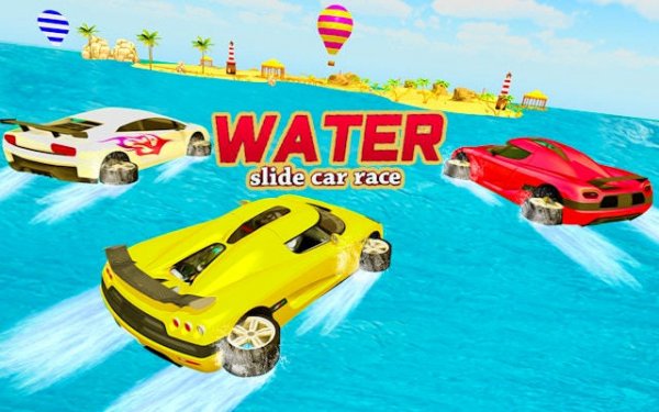 Water Slide Car Race - Water Surfing Stunts Online Game