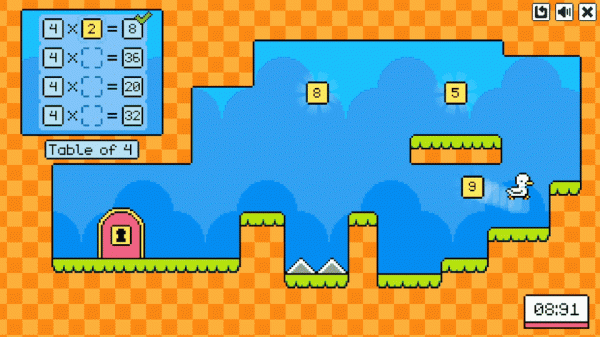 Duck Times Tables Math Arcade