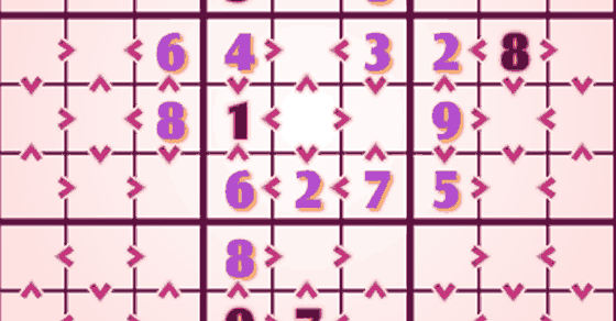 Greater Than Sudoku Puzzle