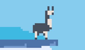 Cloudia Llama Platformer Online Arcade Game